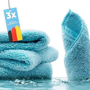 HELOME Super microvezel zuigdoek/stofdoek in verpakking van 3 stuks - efficiënte, chemische vrije reiniging met super zuigkracht - 3-pack zuigdoeken - microvezel droogdoek | stofmagneet