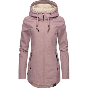 Ragwear Zuzka overgangsjas voor dames, lichte jas met capuchon, XS-6XL, Mauve24, L