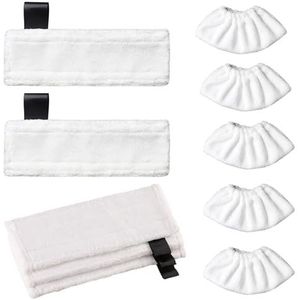 10 stuks accessoires voor Kärcher stoomreiniger SC2 SC3 SC4 SC5, accessoireset voor Kärcher stoomreiniger Easyfix SC2 SC3 SC4 SC5 microvezeldoeken stoomreiniger