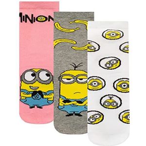 MINIONS Meisjes Sokken set van 3 31-36 cm