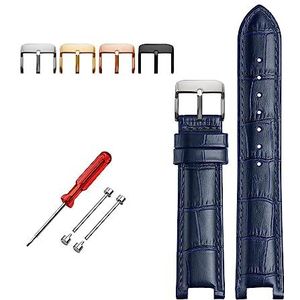 LQXHZ Senior Koe Lederen Horlogeband Compatibel met GC Horlogeband 22 * 13 mm 20 * 11 mm Echt Lederen Blauwe Horlogeband Polsband, One Size, Agaat