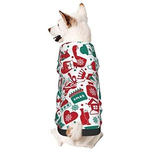 Hond Capuchonsweater, Kerst Snoep Riet Huis Hond Hoodies Kleding Print Hond Pyjama Zachte Hond Kleding Voor Kleine Medium Hond Kat L