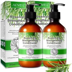 P-Beauty Rozemarijn conditioner, 2 x 300 ml, zachte spoeling voor beschadigd en droog haar, rozemarijn haarconditioner voor haargroei en hoofdhuidverzorging, rozemarijn mint, haarverzorging voor alle