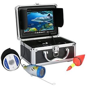 Onderwaterviscamera, 100 0TVL Onderwater vissen videocameraset 12 PCS LED Licht diepte viszoeker for vissen(G001M-20M-IR)