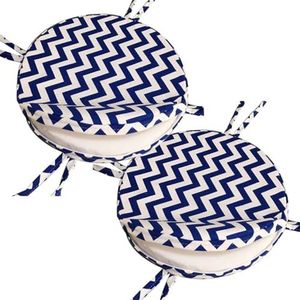 Ronde stoelkussens 10/12/14/16 inch met 4 banden Zachte ronde memory foam barkruk zitkussen for kantoor buiten keuken eetkamer auto patio, stoelkussens(3,40cm/16in)