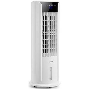 Klarstein Skyscraper Horizon 3-in-1 mobiele airconditioner met 60 watt vermogen - Heat Edition, 3-in-1: luchtkoeler, ventilator en bevochtiger, aanraakbediening, afstandsbediening, 45° oscillatie, wit