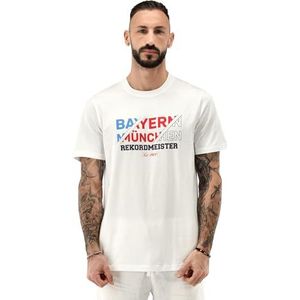 FC Bayern München T-shirt recordmeister heren wit, rood of marineblauw