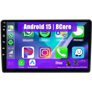 2 64G] Autoradio Android Carplay voor Renault Logan 1 Sandero 2009-2015/Dacia Duster 2010-2017, 9 Inch Touch Screen Autoradio met GPS Navi Android Auto FM RDS BT Achteruitrijcamera