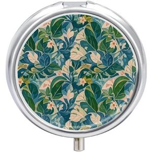 Ronde pillendoos 3 compartimenten draagbare medicijnpillendoos één maat pillendoos voor zakpillenorganisator en vitaminecontainers voor reizen