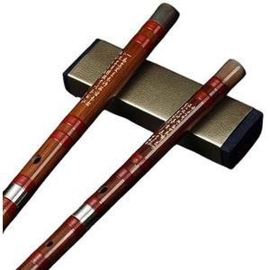 Professionele bamboefluit Fluit Enkele Plug Wit Koper CF Beginner Professioneel Spelende Tweedelige Fluit Dwarsfluitinstrument (Color : F)