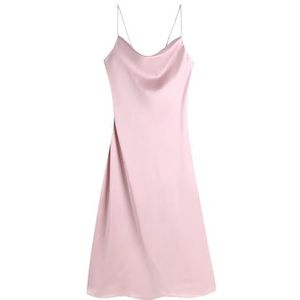 yk8fass Effen kleur Slip Jurk ws-1976, Dusty Roze, XS