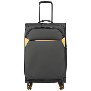 Lichtgewicht Koffer Uitbreidbare Koffers Grote Bagage Waterdichte Koffers TSA-combinatieslot Koffer Bagage (Color : Black, Size : 20 inch)