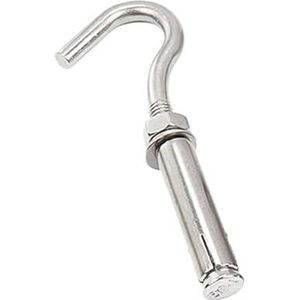 Uitbreidingsschroeven, Open bekerhaak expansiebout 10 stuks roestvrij staal M6/8/10/12 expansiehaak schroef hijsring mangatdeksel gaas met haak boiler expansiebout(M8,C1)