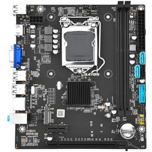 Qussedser H81M-A moederbord LGA-1150 CPU 2XDDR3 RAM Ondersteuning -Compatibele VGA voor Desktop PC