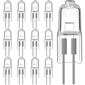 CNMTCCO G4 Halogeenlampen, 12 V, 20 W, 12 stuks, 2-pins gloeilampen, warm wit, 2700 K, dimbaar, flikkert niet