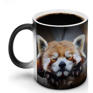 Rode Panda Koffie Mok Gepersonaliseerde Kleur Veranderende Mok Warmtegevoelige Koffie Thee Cup voor Vrouwen