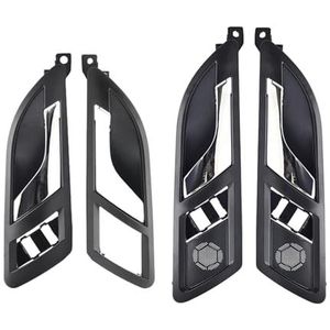 Auto interieurdeurgrepen Voor Skoda Voor Superb 2001-2008 Voor VW Voor Lavida 2008-2012 Auto Binnendeurgreep Binnen Interne Sleutel Openen(4PCS Black)