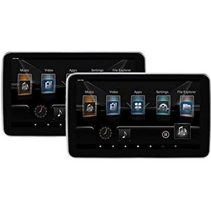 Draagbare dvd-speler voor videospelers op hoofdsteunen in auto's 10.1 Inch Auto Multimedia Speler 4K Hoofdsteun Auto Monitor Multifunctionele Tablet Touch Screen Achterbank Display HDMI Out met HD-rot