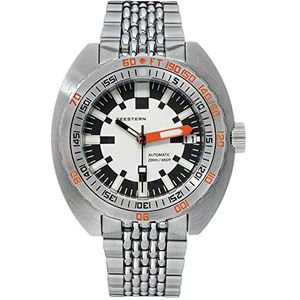 Seestern V3 42 MM SUB 300T LUME Datum 20ATM Bezel 200 m Diver's Mens Sport Horloge Sugess DOX06, Zwart en Wit, 42MM, armband