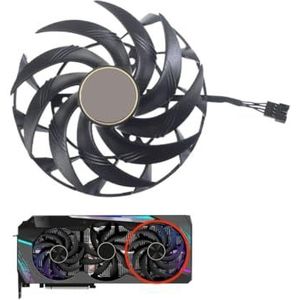 grafische kaart Videokaart Fan PLD10015B12H DC12V 0.55A 4Pin Compatibel met Radeon RX 6900 XT RX 6800 XT MASTER RX 6800 XT MASTER TYPE C (Rechtse ventilator)