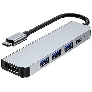 8 in 1 USB 3.0 Hub for laptopadapter Pc Computer Pd LADEN 8 PORTS Dock Station Tf/sd Kaart notebook type-c splitter (Size : D)