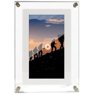 Hoge Transparante Acryl Videospeler Fotolijst 5/7 Inch Digitale Fotolijst Elektronisch Fotoalbum Home Decor Geschenken Eenvoudig delen(5inch)