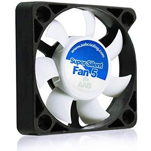 AABCOOLING Super Silent Fan 5, stille en efficiënte 50 mm behuizingsventilator met 4 anti-vibratiepads, mini-ventilator, 3D-printer, ventilator 40 mm, Cooling Fan, pc-ventilator, 17,5 dB, 14,45 m3/h