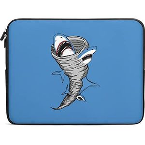 Shark Tornado Laptop Case Sleeve Bag 13 inch Duurzaam Schokbestendig Beschermende Computer Draaghoes Aktetas