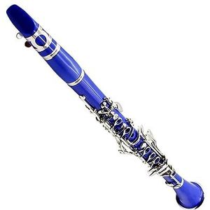 Blauwe Klarinet 17 Toetsen Bb B Flat Tone Professionele Houtblazers Instrument Bakeliet Klarinet Met Doos Muziekinstrument Klarinet Student
