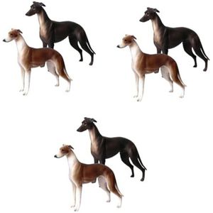 Cabilock Simulatie Hondenmodel 6 Stuks Puzzel Speelgoed Paarse Parfumfles Speelgoed Voor Wilde Dieren Waarzeggerij Ronde Blauwe Speelmat Huismeubilair Decor Speelgoed- Figuur Hond Kind