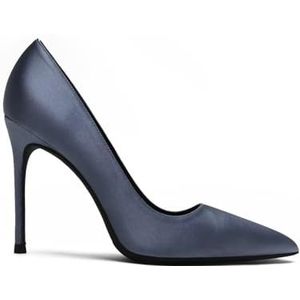 Hakken Schoen-Elegante Pumps Vrouwen-Stiletto-Sexy Naaldhak - Gesloten Puntige Teen - Avond-Feest-Luxe Mode Vrouwelijke Hakken - Kantoorschoenen voor Vrouwen 21-CHC-19, 43 Blauw, 39.5 EU