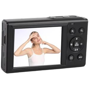 LICAEVEY 5K Digitale Camera, Wifi 80mp Autofocus Vlogging Camera's met 2,8 ""& 1,5"" HD -scherm, 18x Zoom, 32 GB SD -kaart, Gebouwd in 1200 MAh Lithium Ionbatterij (BLACK)