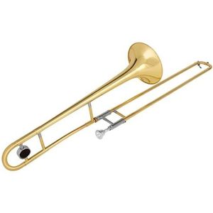 Trombone Voor Beginners Messing Gelakte Gouden Tenortrombone B-trombone-instrument Met Platte Schuif En Lichtgewicht Canvas Tas Trombone Muziekinstrument