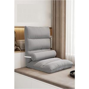 Adjustable floor chair, indoor lounge chair, folding beanbag with cushions, suitable for bedroom and living room