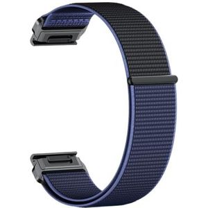 Galaone 22 mm kleurrijke zachte nylon snelsluiting polsband geschikt for Garmin Fenix5 5Plus 6 6Pro 7 Instinct horlogeband armband (Color : Blue purple, Size : 22mm)