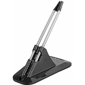 N//B Flexibele kabelhouder voor muis, antislip, stevig, voor bureauspellen, muizen, toetsenborden, kabelclip, organizer, draadklem, lier (zwart)