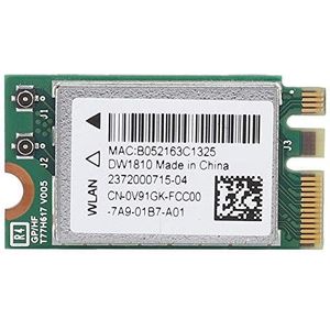PCI-E Netwerkkaart, DW1810 2.4G/5G Dual-Band 433Mbps 802.11a/b/g/n/ac Mini PCI-E WIFI-kaart Bluetooth 4.1 Draadloze Netwerkkaart voor ASUS/Acer//Dell/Samsung
