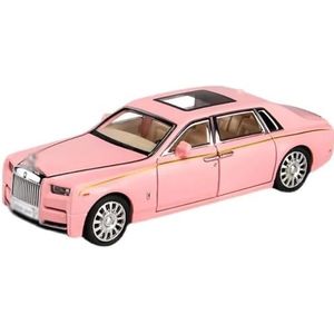 Simulatie legering modelauto Voor Rolls-Royce voor Phantom 1:32 Model Speelgoed Legering DieCast Auto Diecasts Speelgoed Voertuigen Geluid Collectie Speelgoed (Color : Pink)
