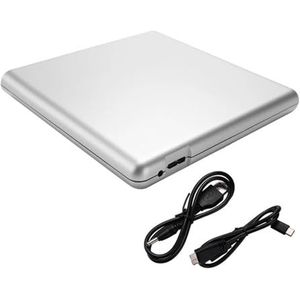 Extern Blu-Ray DVD-station 3D-speler USB 3.0 CD DVD-speler Compatibel Met Lezers Gebruiksvriendelijk(Silver)