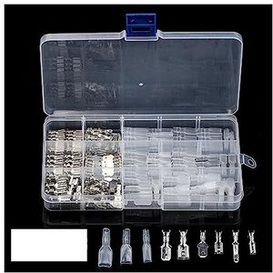 270/180/150 120PCS Geïsoleerde Male Vrouwelijke Draadconnector 2.8 4, 6.3mm Elektrische Draad Crimp Terminals Spade Connectors Geassorteerd(270pcs S)