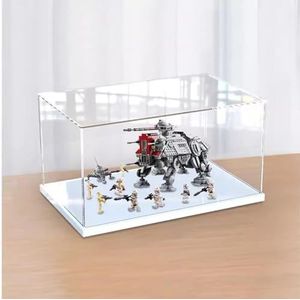 Acryl showcase vitrine voor Lego 75337 Star Wars at-TE Walker, stofdichte displaycase compatibel Lego 75337 model - zonder modelkit