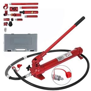 6/10/12/20 Ton Auto Frame Vorm Reparatie Hydraulische Jack Kit Scheidingsgereedschap Gebruiksvriendelijk voor beginners en professional (Color : 10 Tons, Size : Rosso)