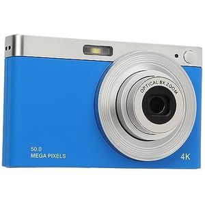 4K Digitale Camera voor Fotografie, Autofocus 4K-camera met Zoeker 16X 2,88 Inch HD IPS-scherm 50 MP 16X Zoom Draagbare Compacte Retrocamera voor Reisvloggen (Blauw)