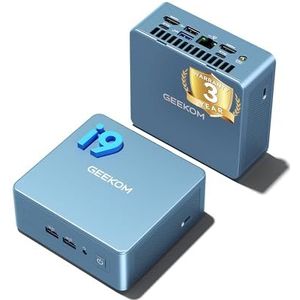GEEKOM IT13 2025 Edition Mini PC, met Intel Core i9-13900HK (14 Cores, 20 Threads, tot 5,4 GHz), 32GB RAM, 1TB SSD, Windows 11 Pro Compact Desktop PC met 2x USB4, 8K Quad Display, SD-Kaartlezer