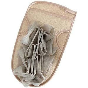 Badsponzen for volwassenen, badspons, mesh poef badspons, schuim Loofah spons (Size : Gray blue)