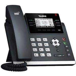 Yealink SIP-T41S VoIP-telefoon, groot HD-lcd-display, ondersteunt 6 SIP-accounts (gereviseerd)
