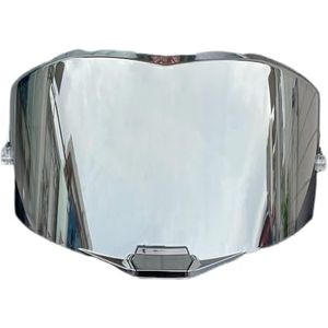 Motorhelm vizier lens, Helmvizier, FF805 Vizier for LS2 FF805 Thunder FaceShield Windscherm Hoge Sterkte Viseira Capacete Motorhelm Accessoires (Zwart - Alleen for gebruik overdag)(Silver-day Use Only