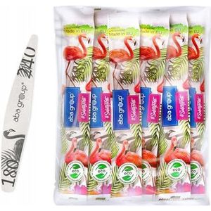 ABA GROUP Nagelvijl, Wings 180/240 Slim, 25 stuks in folie voor manicure en pedicure, hoogwaardige wegwerp-nagelvijlen voor gelnagels, ideaal voor gelnagels