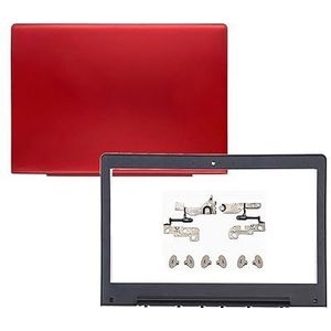 WANGHUIH LCD Achterdeksel voor Achterdeksel + Schermscharnieren Compatibel met Lenovo Ideapad 300S-14 300S-14ISK 500S-14 500S-14ISK Rood