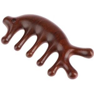 Konijn Vorm Sandelhout Haar Kam Antistatische Styling Tool Hoofdhuid Relax Acupoint Massager Sandelhout Draagbare Houten Handvat Kam (Maat: C)
